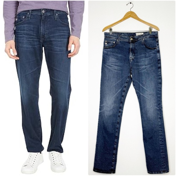 AG Adriano Goldschmied Everett Slim Straight Jeans 33x33 AG-ED Denim - Picture 1 of 9